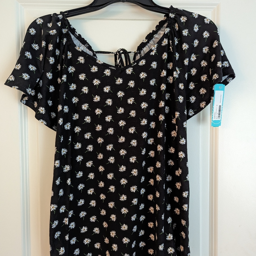 Papermoon Andi Tie Back Knit Top, Medium, NWT